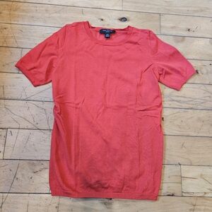 Ann Taylor Ribbed Short Sleeve Sweater Top